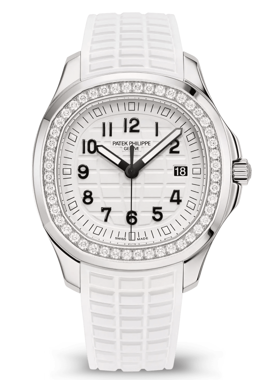 Aquanaut Luce Steel Diamond Matte White Dial 38.8MM