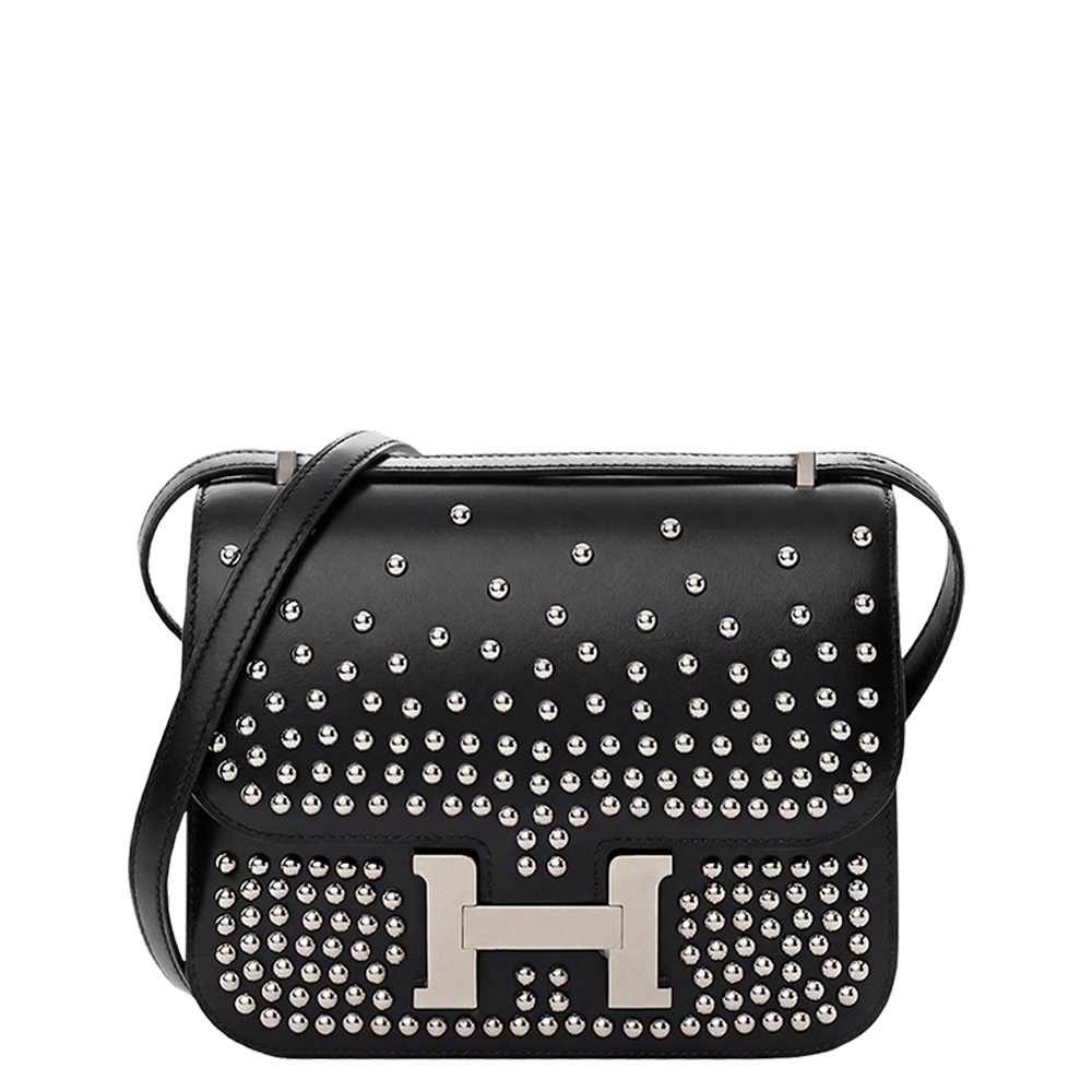 Constance 18 Cloute Box Calfskin Black Palladium Hardware Stamp W 2024