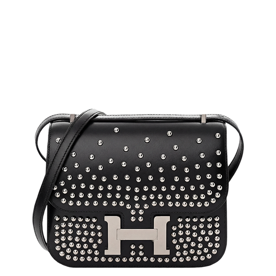 Constance 18 Cloute Box Calfskin Black Palladium Hardware Stamp W 2024