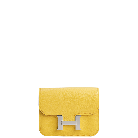 Constance Slim Bicolor Wallet Sun/Bleu Jean