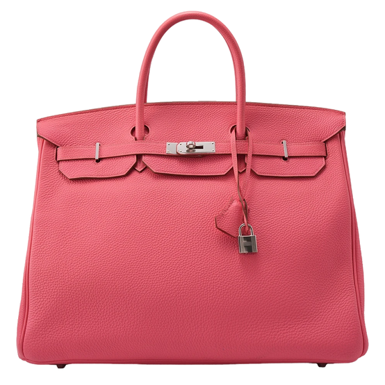 Birkin 40 Togo Rose Azalee Palladium Hardware