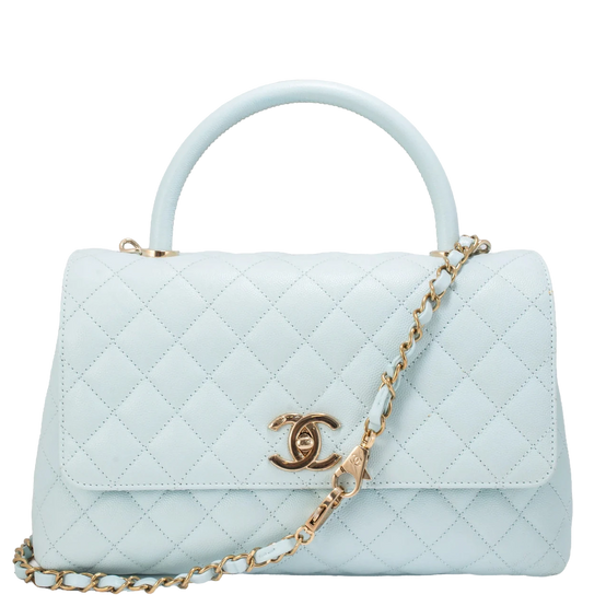 Coco Handle 29 Caviar Leather Sky Blue