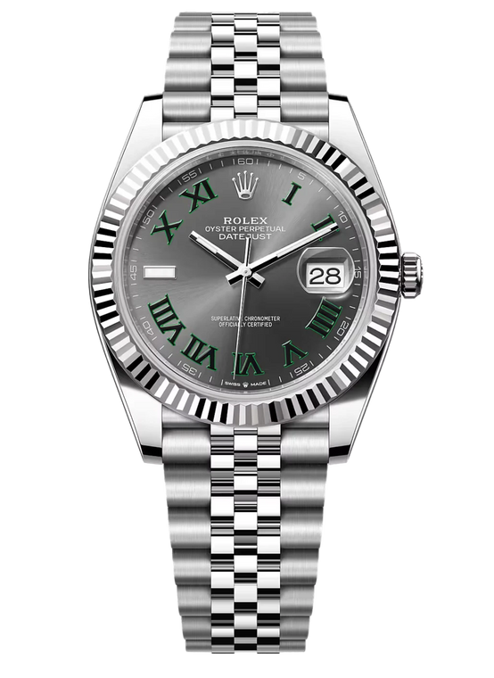 Oyster Datejust White Gold Grey Dial 41MM