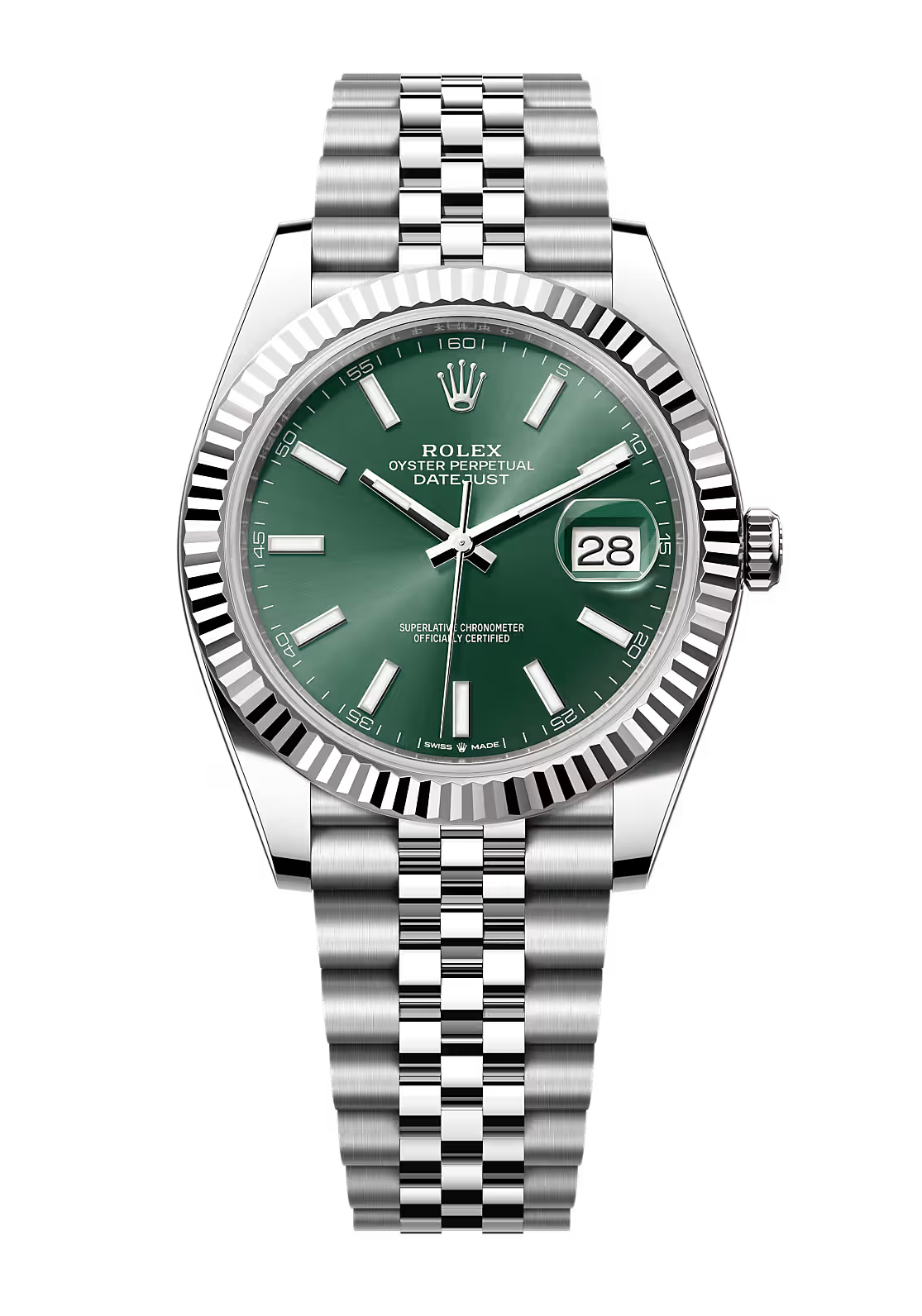 Datejust White Gold Mint Green Dial 41MM