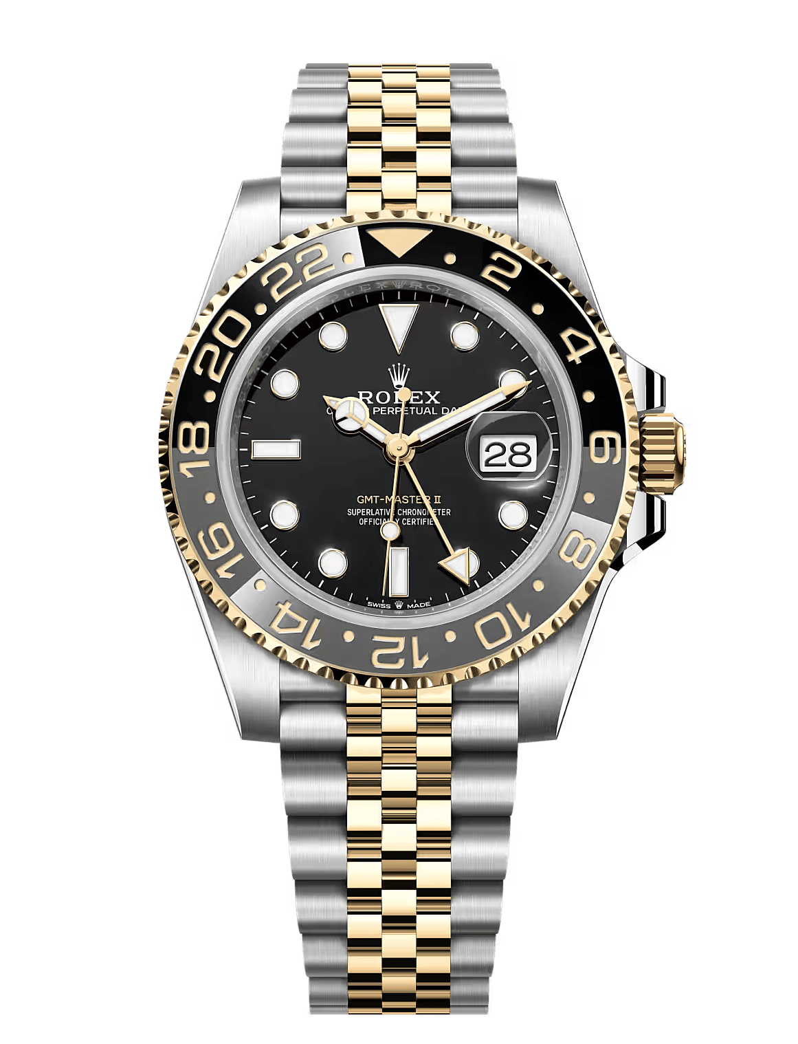GMT-Master II Oystersteel Yellow Gold Black Dial 40MM