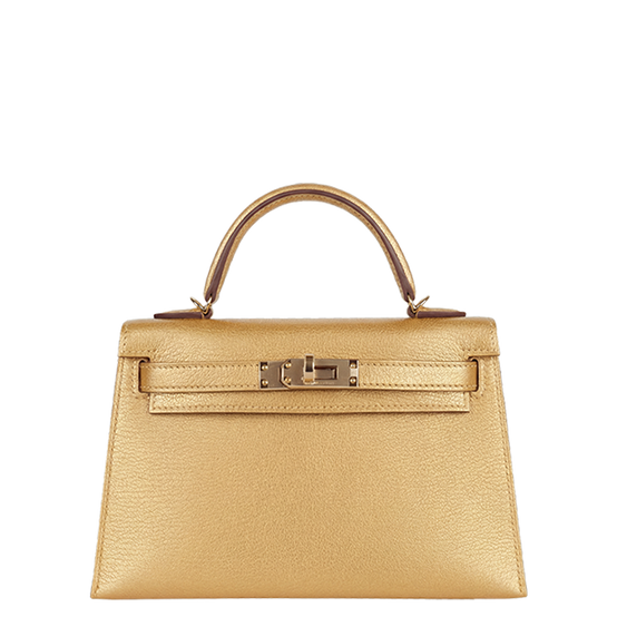 Kelly Mini Sellier Chèvre Chamkila Doré Gold Hardware Stamp K 2025