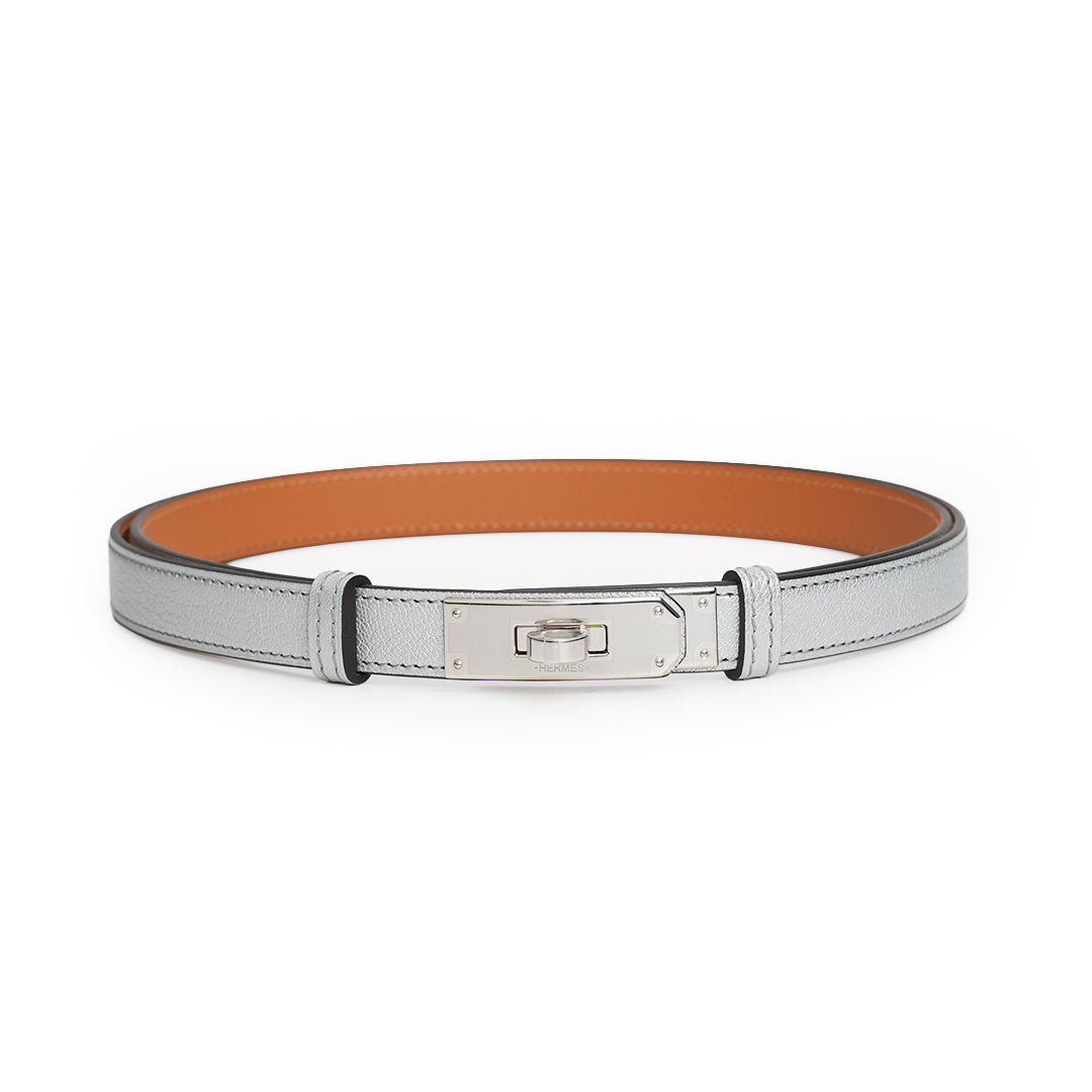 Kelly 18 Belt Chevre Chamkila Silver Palladium Hardware