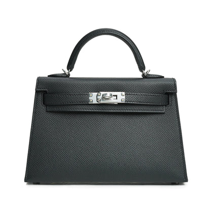 Mini Kelly Epsom Noir Palladium Hardware Stamp G 2026