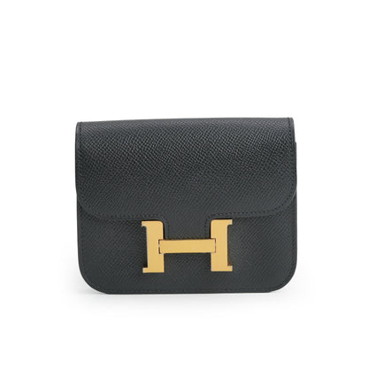 Constance Slim Wallet Noir