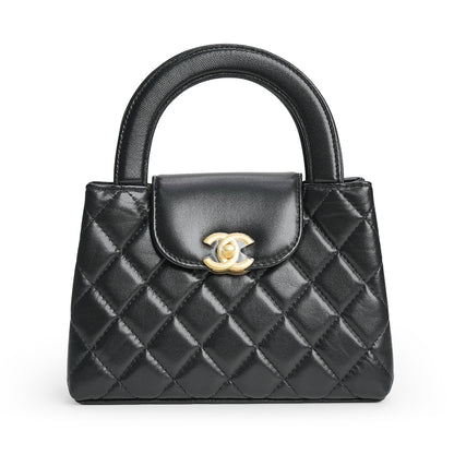 Mini Kelly Shopper Bag Black