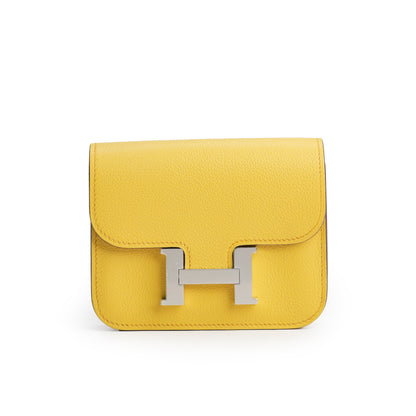 Constance Slim Bicolor Wallet Sun/Bleu Jean