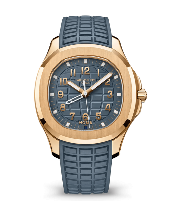 Aquanaut Rose Gold Opaline Blue-Gray 38MM