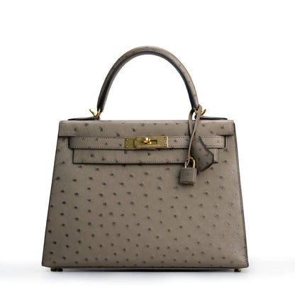 Kelly Sellier 28 Ostrich Gris Tourterelle
