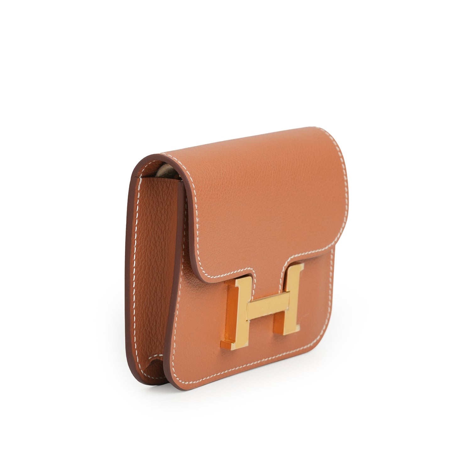 Constance Slim Wallet Marron