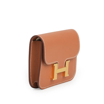 Constance Slim Wallet Marron