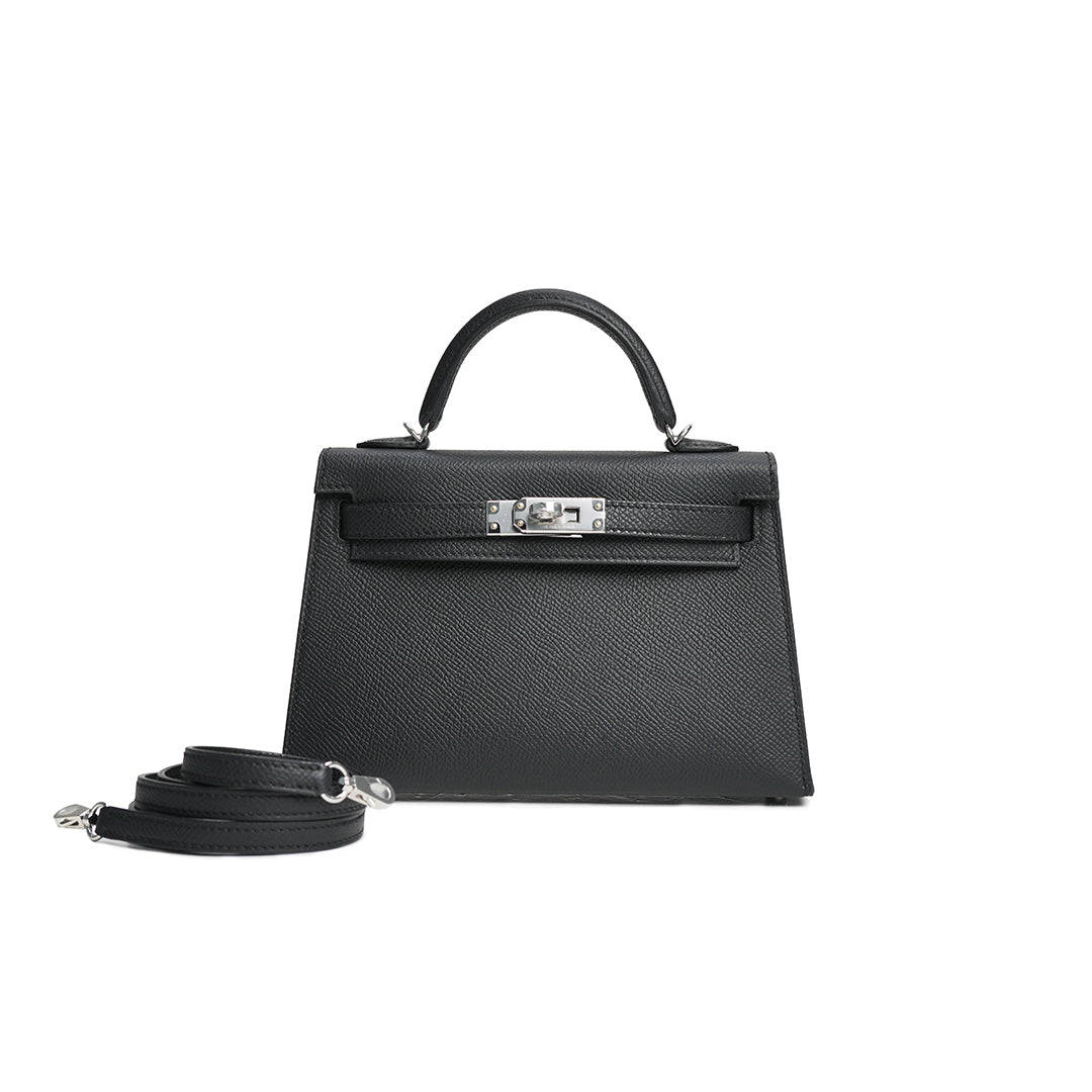 Mini Kelly Epsom Noir Palladium Hardware Stamp G 2026
