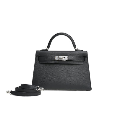 Mini Kelly Epsom Noir Palladium Hardware Stamp G 2026
