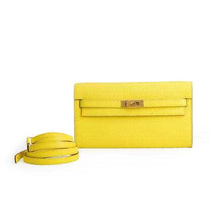 Kelly Classique To Go Wallet Jaune Citron