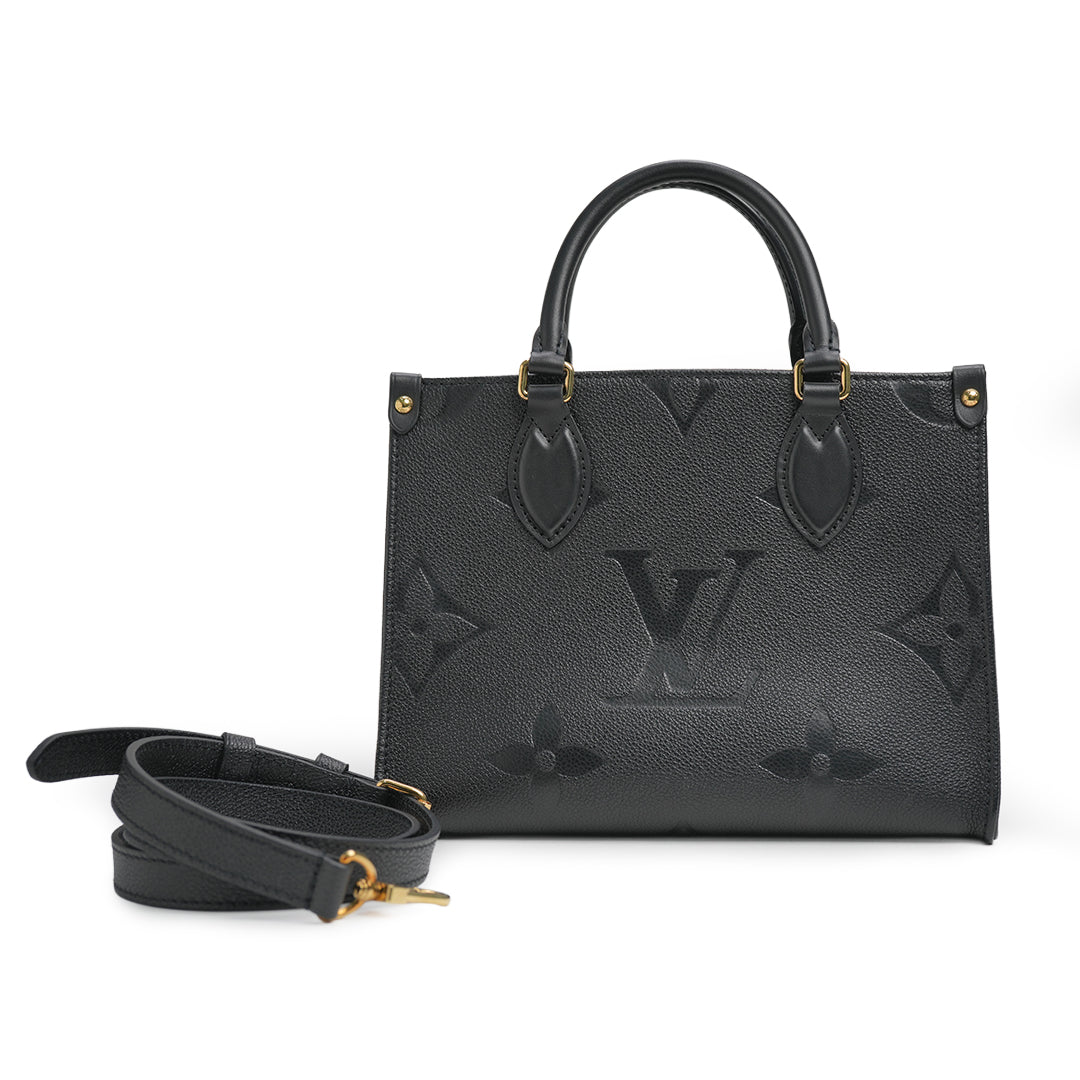 OnTheGo PM Monogram Empreinte Leather Handbag