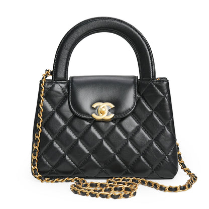 Mini Kelly Shopper Bag Black