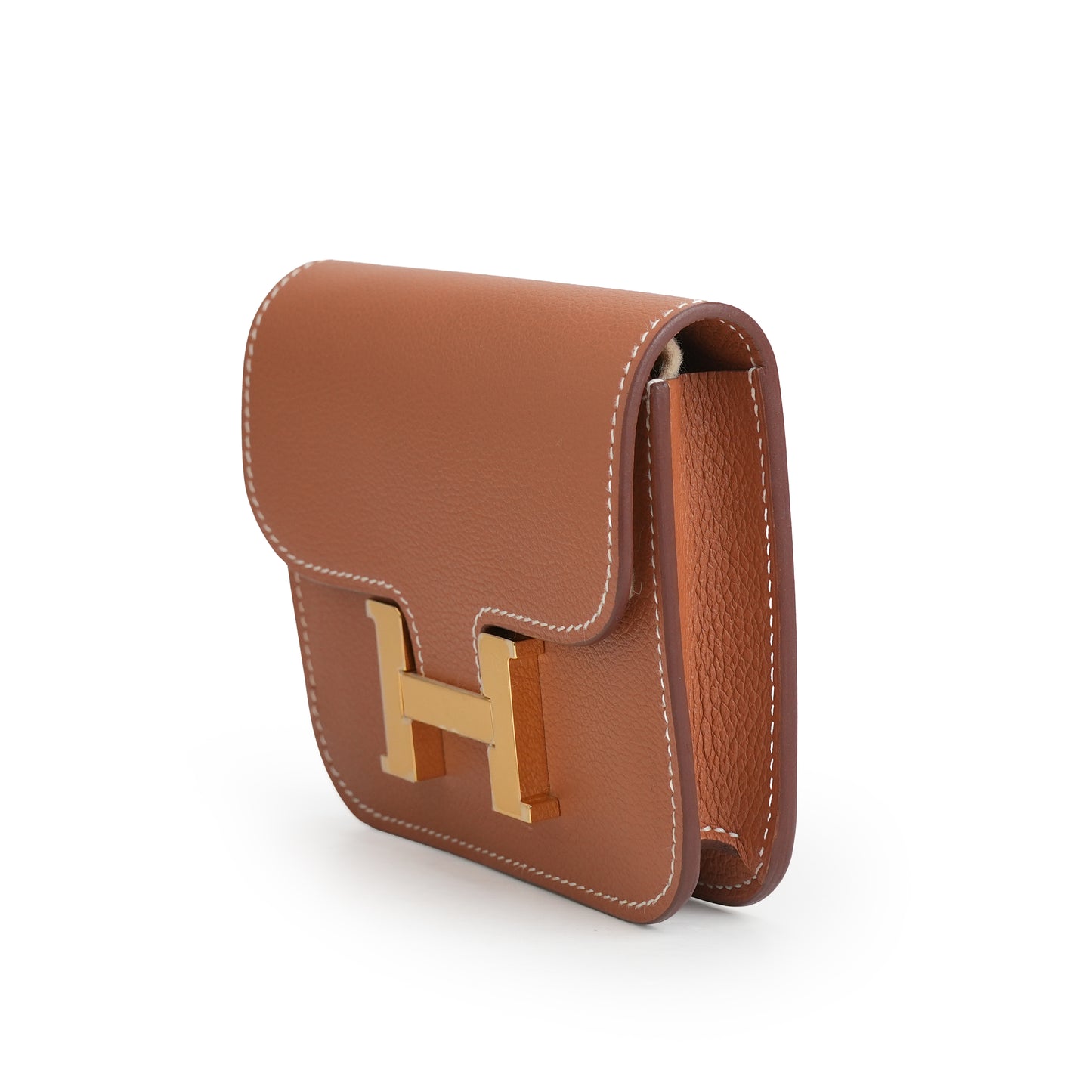 Constance Slim Wallet Marron