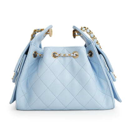 Chanel 25 Mini Caviar Leather Sky Blue