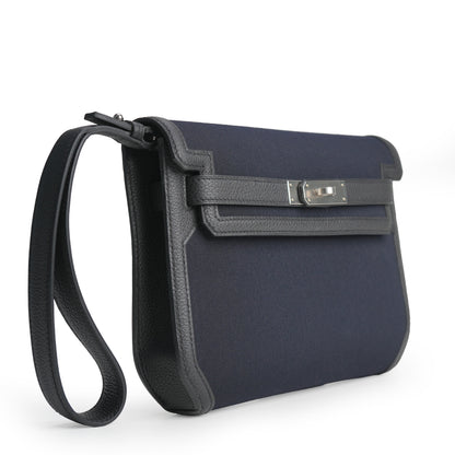 Kelly Depeches 25 Togo / Canvas Noir Palladium Hardware Stamp W 2024