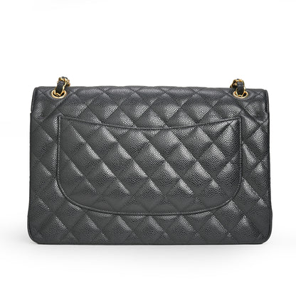 Double Flap Bag Jumbo Black