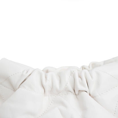 Chanel Mini 22 Bag Pink and White Ombre Calfskin White Hardware