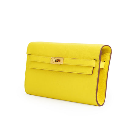Kelly Classique To Go Wallet Jaune Citron