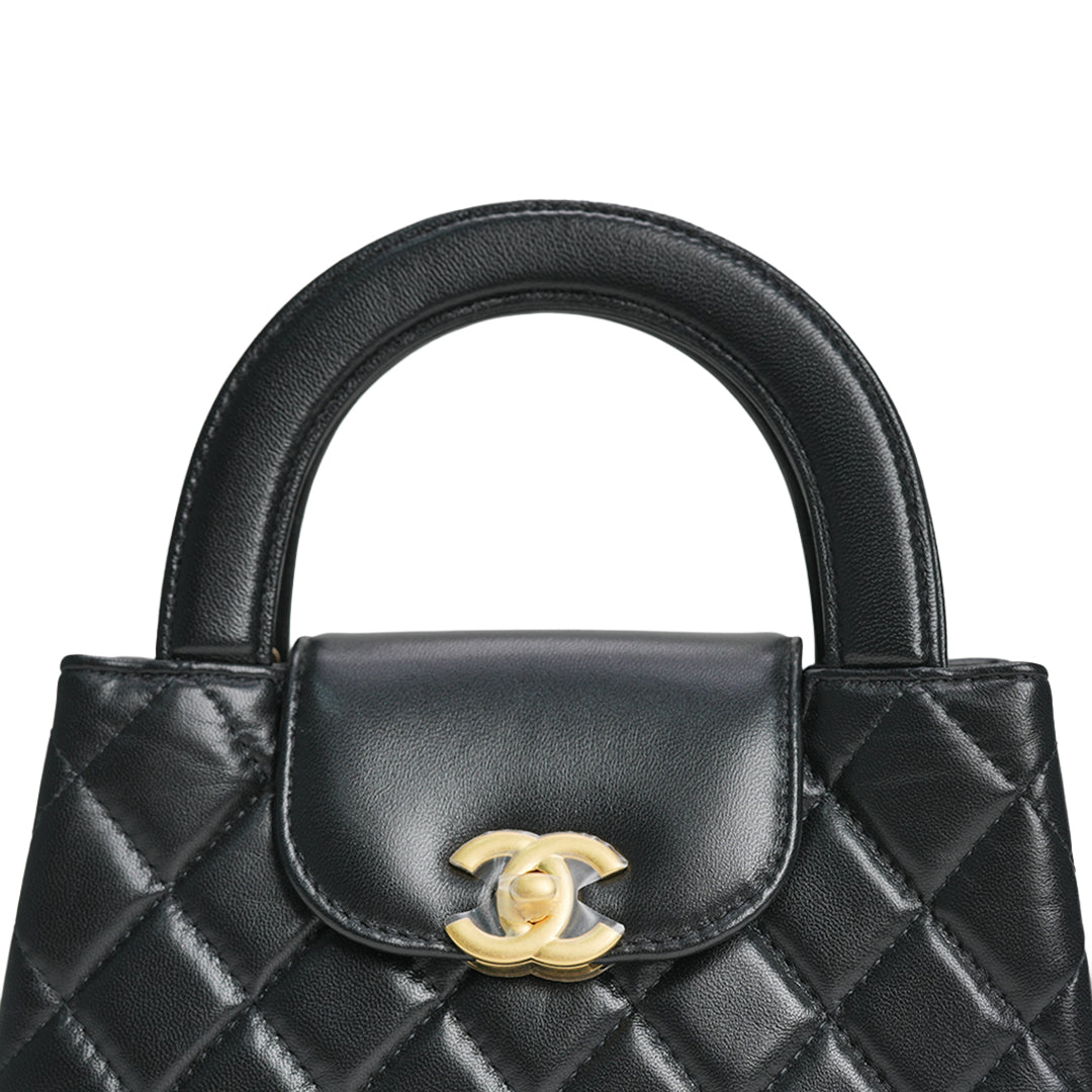 Mini Kelly Shopper Bag Black