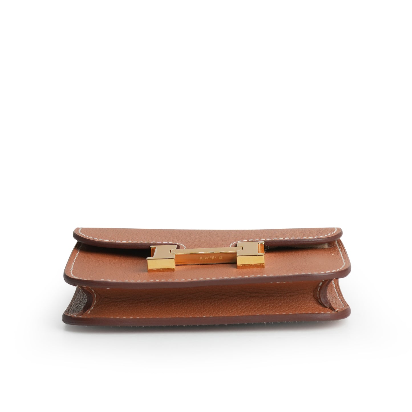 Constance Slim Wallet Marron