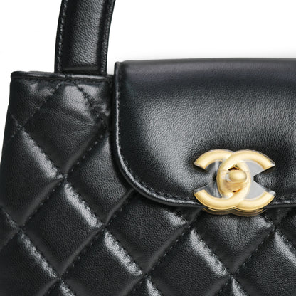 Mini Kelly Shopper Bag Black