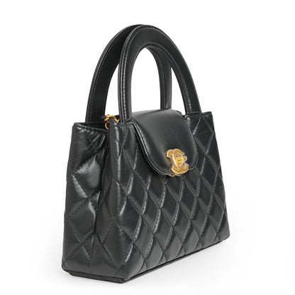 Mini Kelly Shopper Bag Black