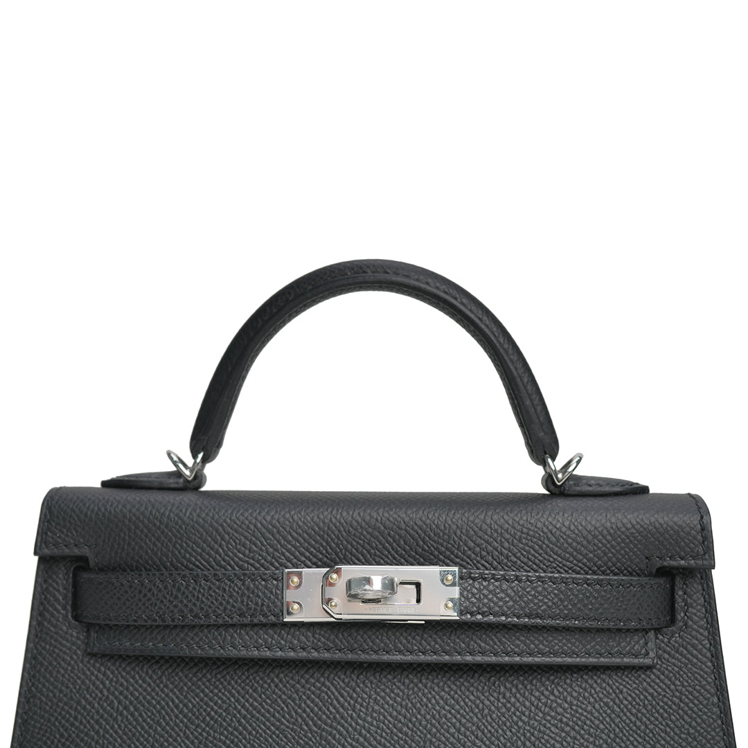 Mini Kelly Epsom Noir Palladium Hardware Stamp G 2026