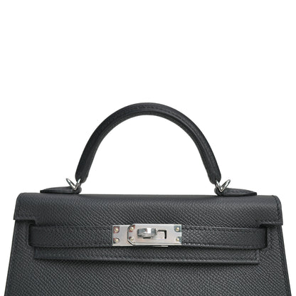 Mini Kelly Epsom Noir Palladium Hardware Stamp G 2026