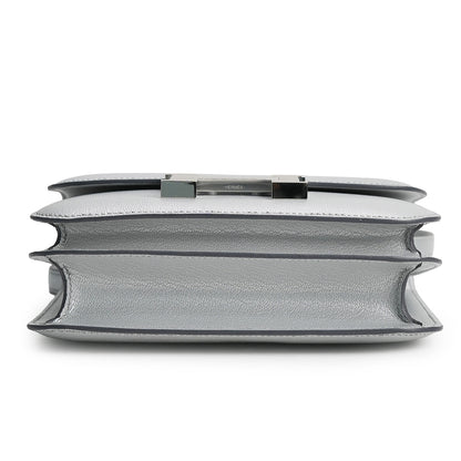 Constance 18 Mini Mirror Chèvre CHamkilight Argent Palladium Hardware Stamp K 2025