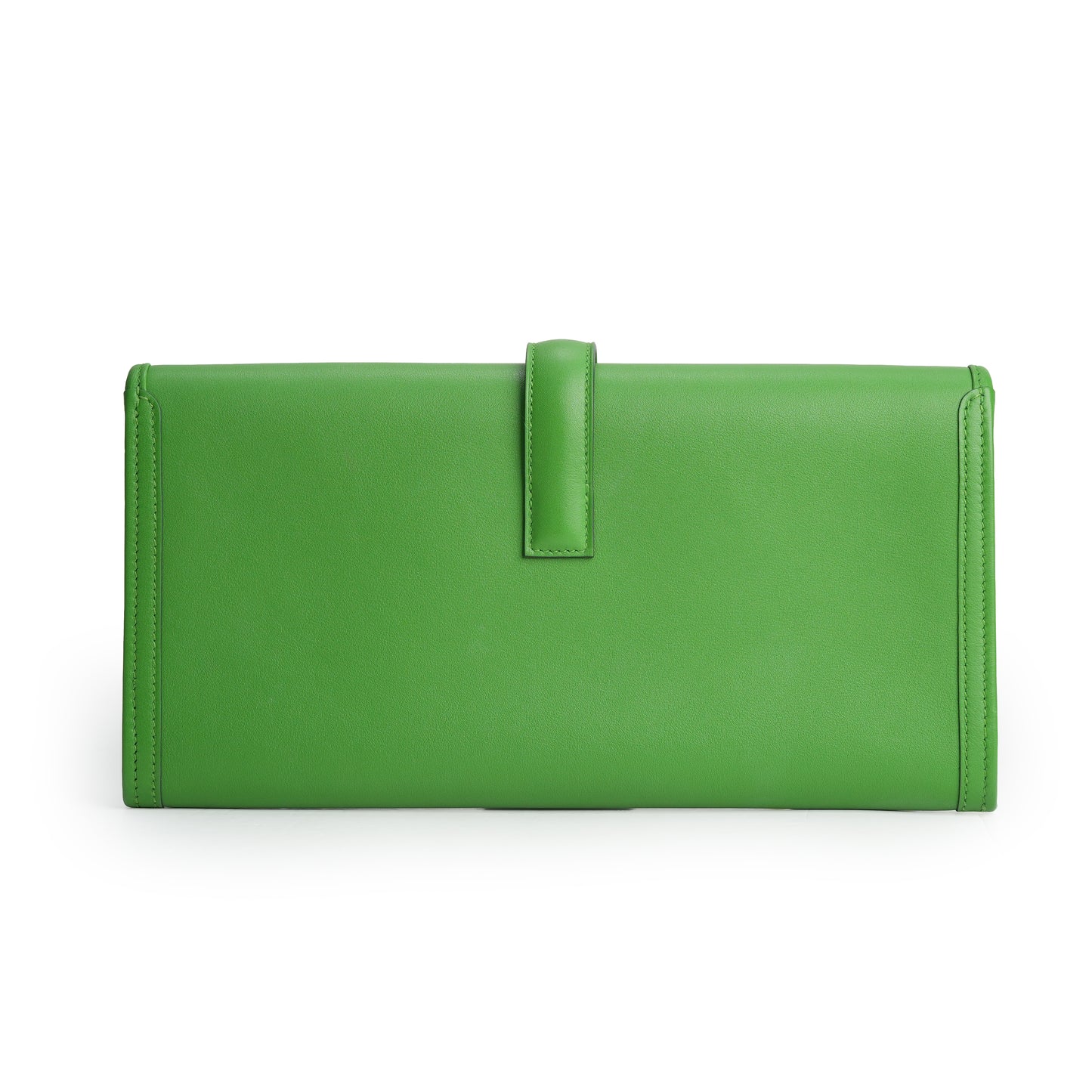 Pochette Jige Elan 29 Veau Swift Vert Yucca