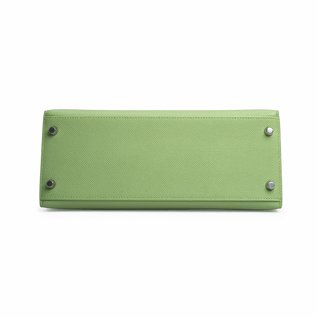 Kelly 28 Sellier Epsom Vert Criquet Palladium Hardware Stamp Z 2021