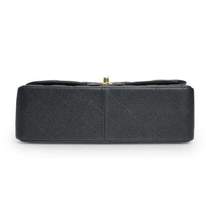 Double Flap Bag Jumbo Black