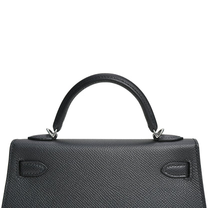 Mini Kelly Epsom Noir Palladium Hardware Stamp G 2026