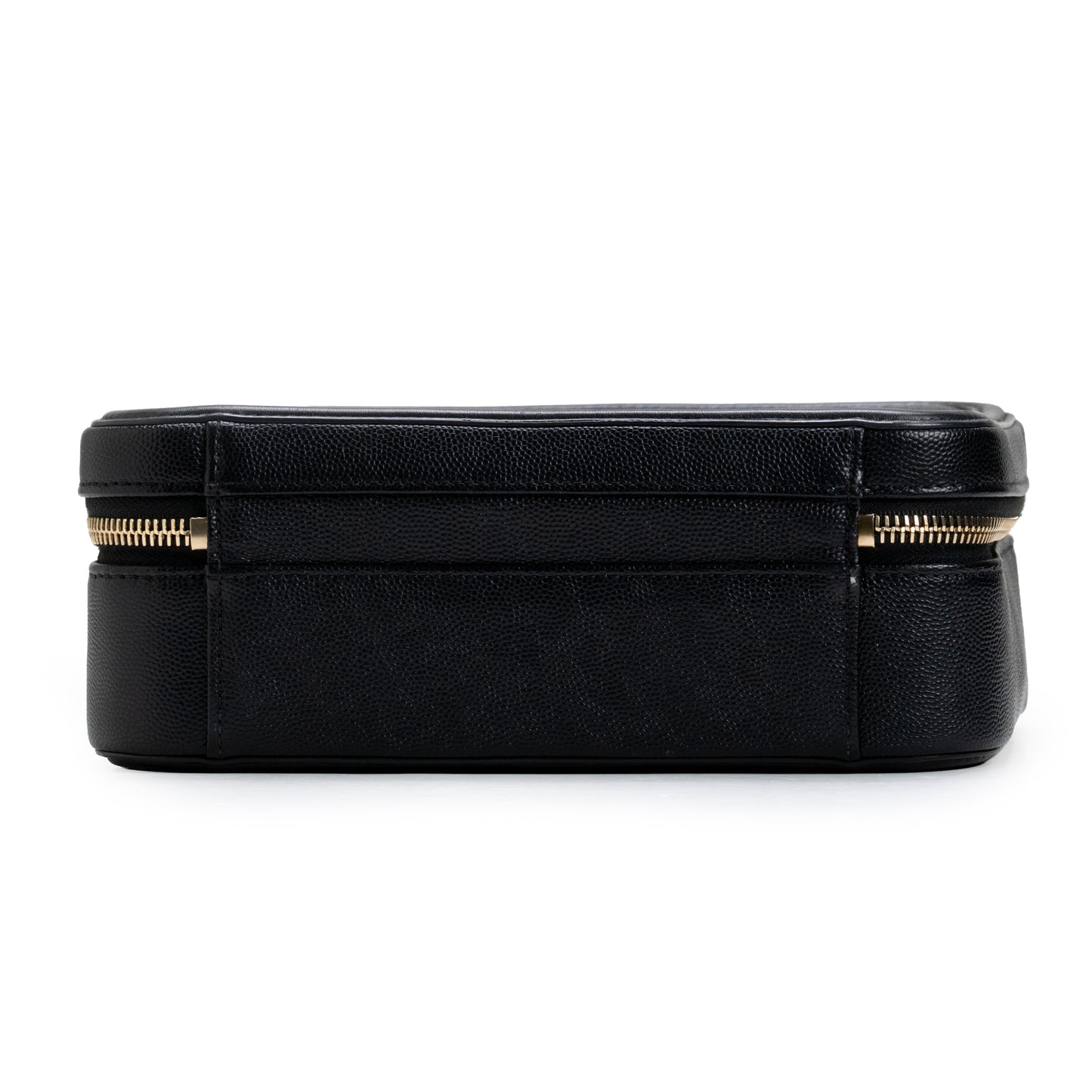 CC Medium Filigree Vanity Case Quilted Caviar Black