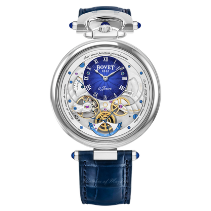 Amadeo Fleurier Virtuoso V White Gold Blue Guilloche Dial