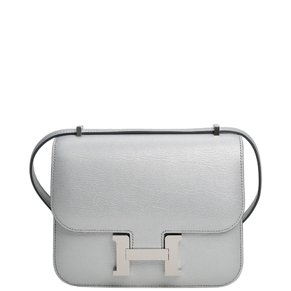 Constance 18 Mini Mirror Chèvre CHamkilight Argent Palladium Hardware Stamp K 2025