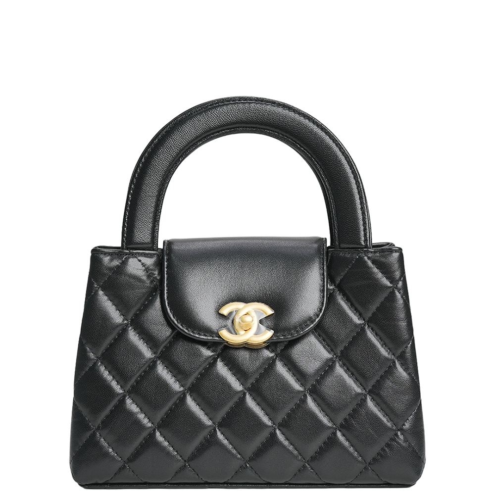 Mini Kelly Shopper Bag Black