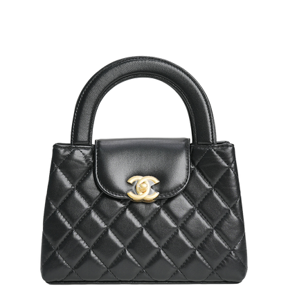 Mini Kelly Shopper Bag Black