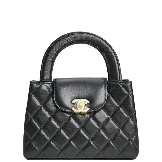 Mini Kelly Shopper Bag Black
