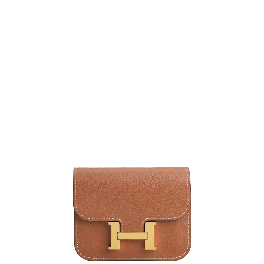 Constance Slim Wallet Marron
