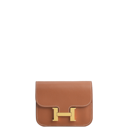 Constance Slim Wallet Marron