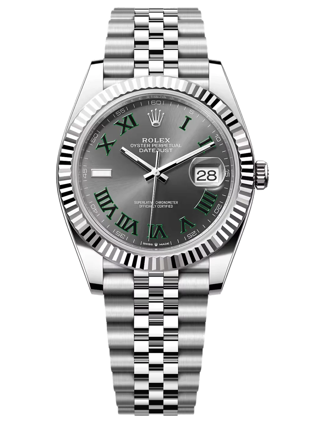 Oyster Datejust White Gold Grey Dial 41MM